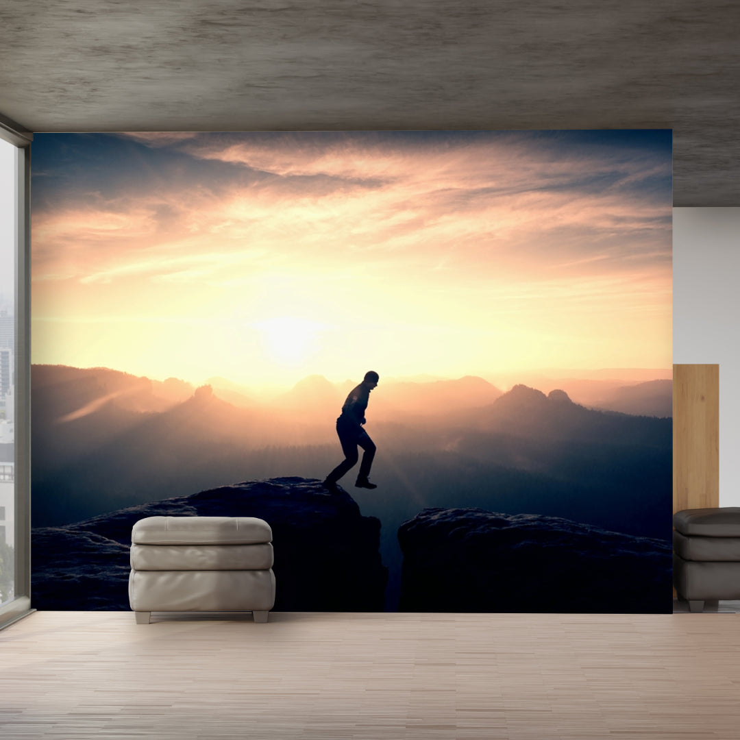 Sunset Skipping Wallpaper