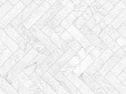 Vertical White tile Customised Wallpaper