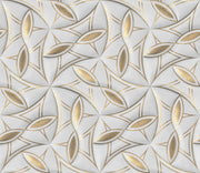 3D Floral tile Customised Wallpaper