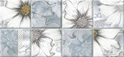 Floral Block tile Customised Wallpaper