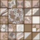 Mosiac Brown tile Customised Wallpaper