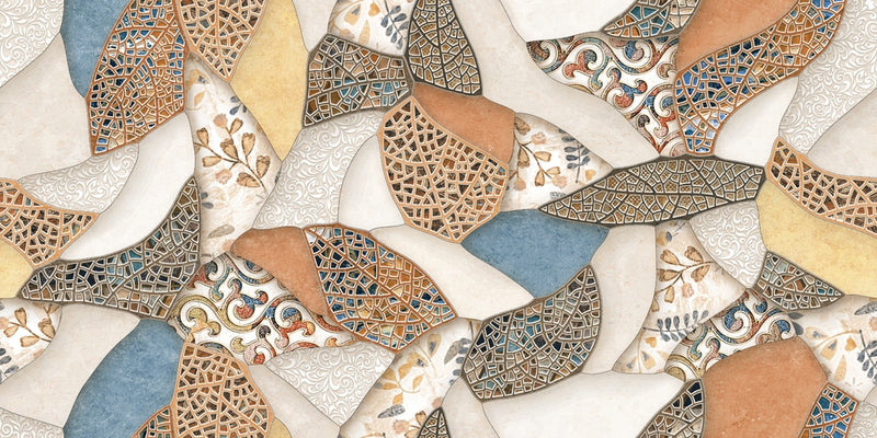 Paper pattern tile Customised Wallpaper