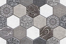 Grey Honeycomb tile Customised Wallpaper