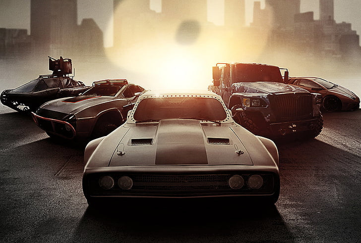 The Fate and The Furious Cars Customised Wallpaper for wall
