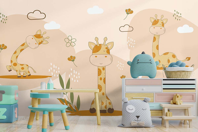The Giraffe Gang Kids Wallpaper