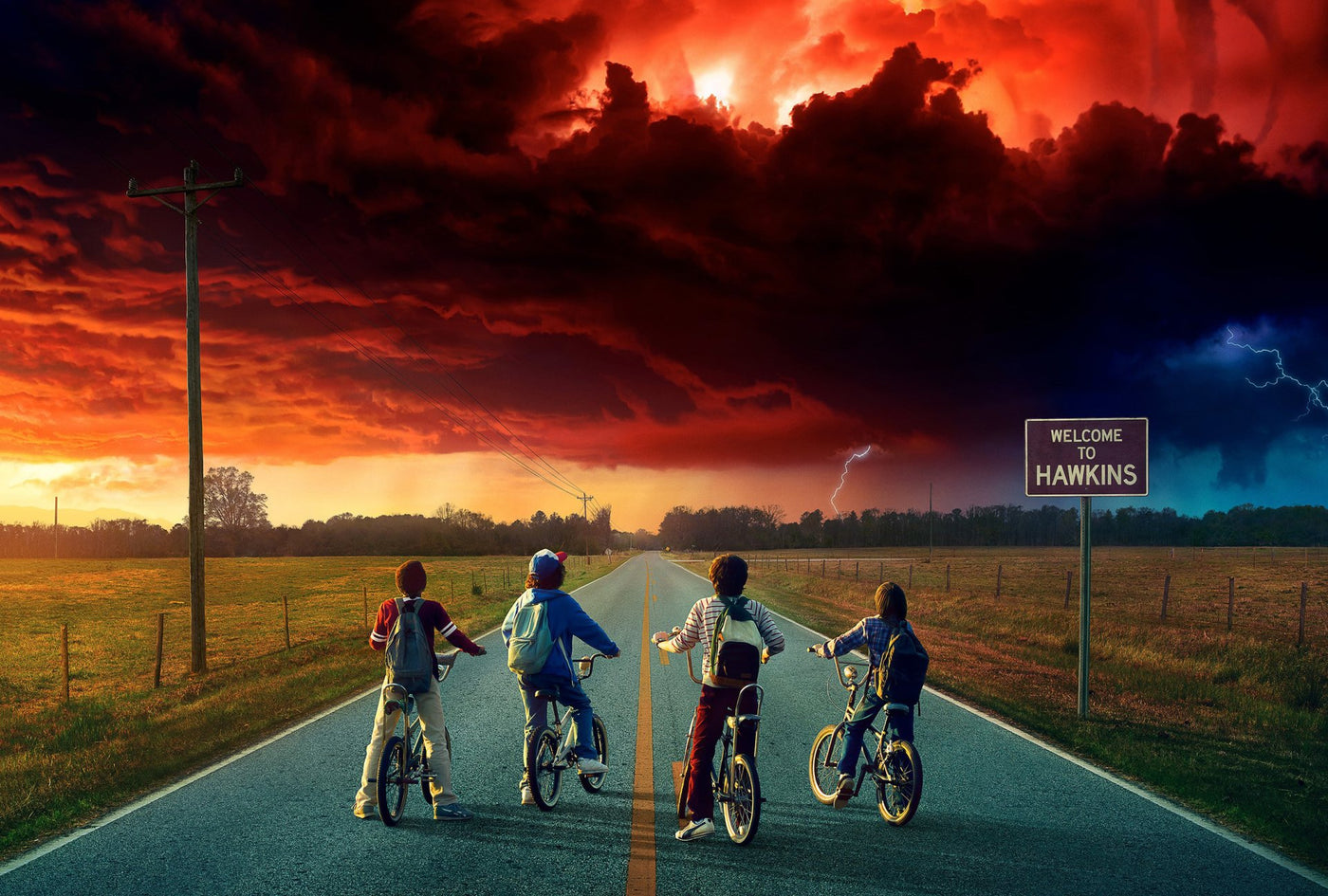 Welocome to Hawkins Stranger things Customised Wallpaper for wall