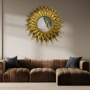 Pointed End Golden Metal Art