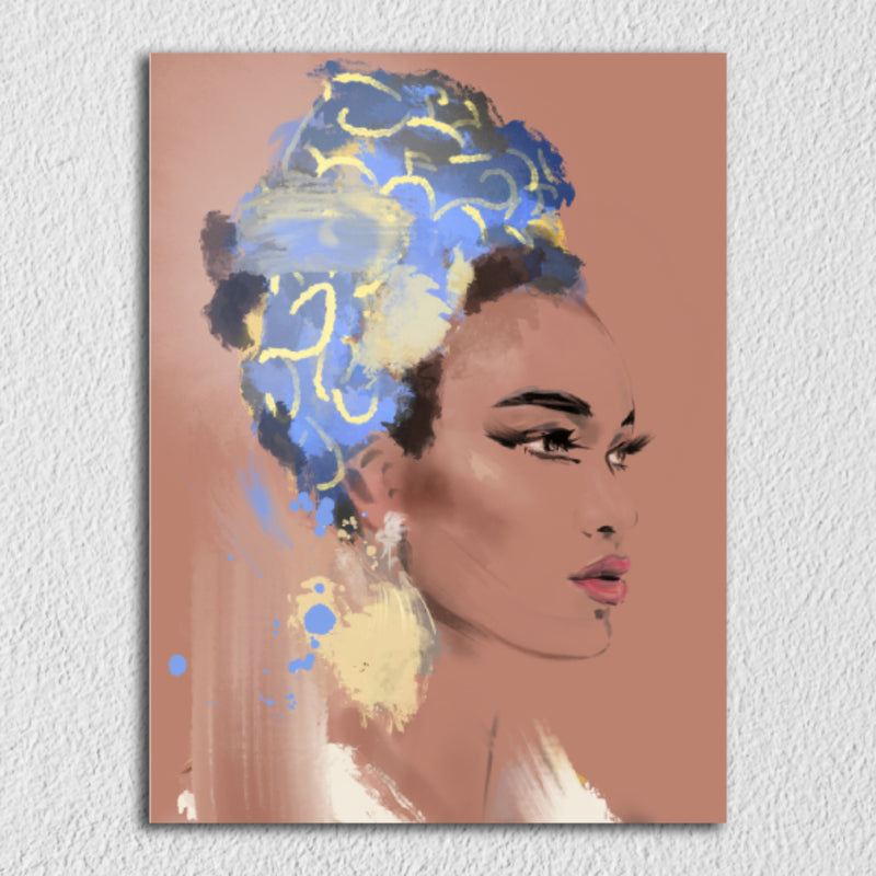 Lady Face Canvas