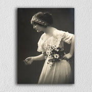 Vintage Postcard Lady