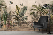 Vintage Pastel Tropical Wallpaper
