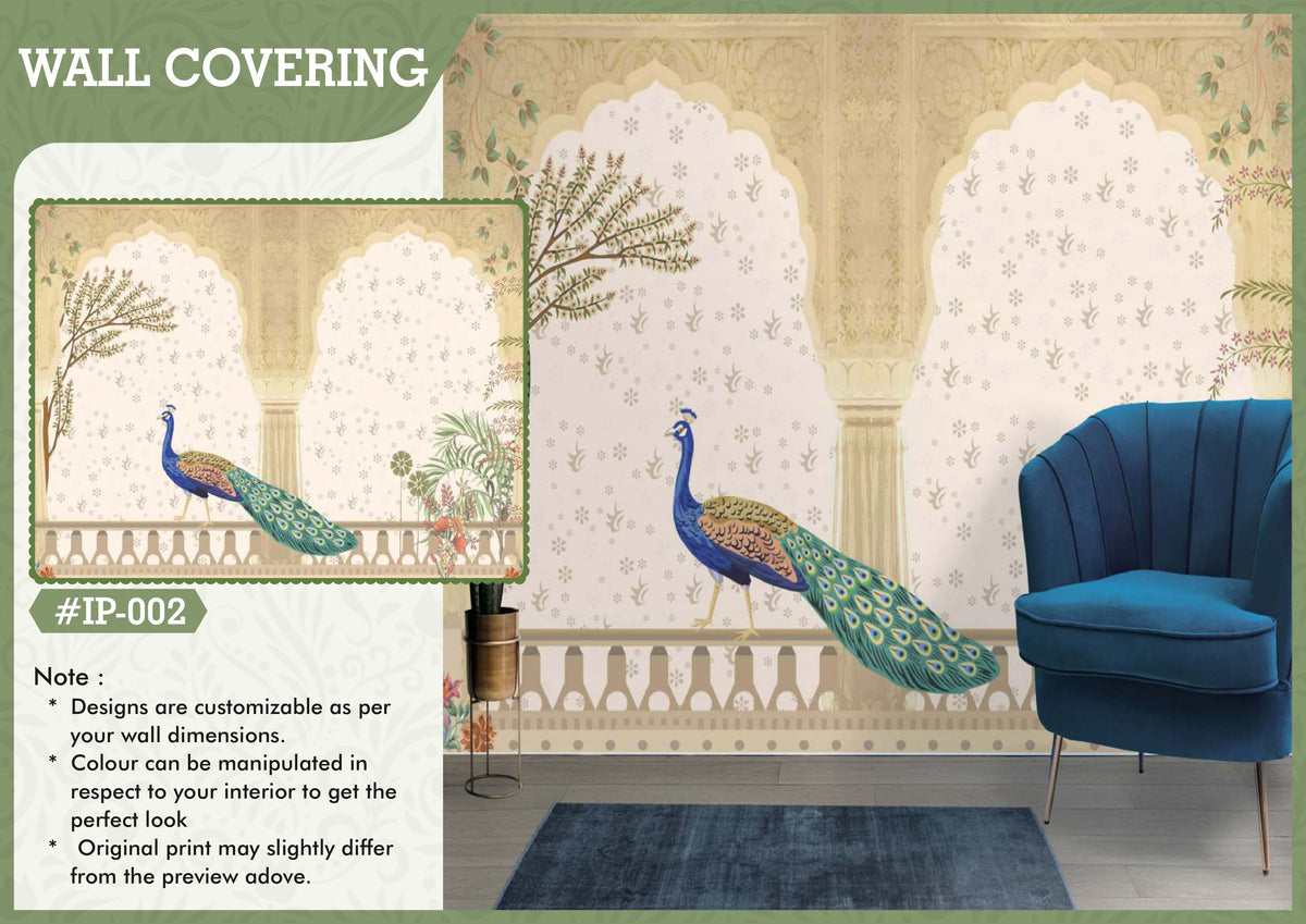 Peacock art wall