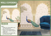 Peacock art wall