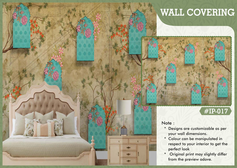 Peace tropical vibe wallcovering