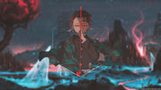 Anime Demon Slaver Sticker