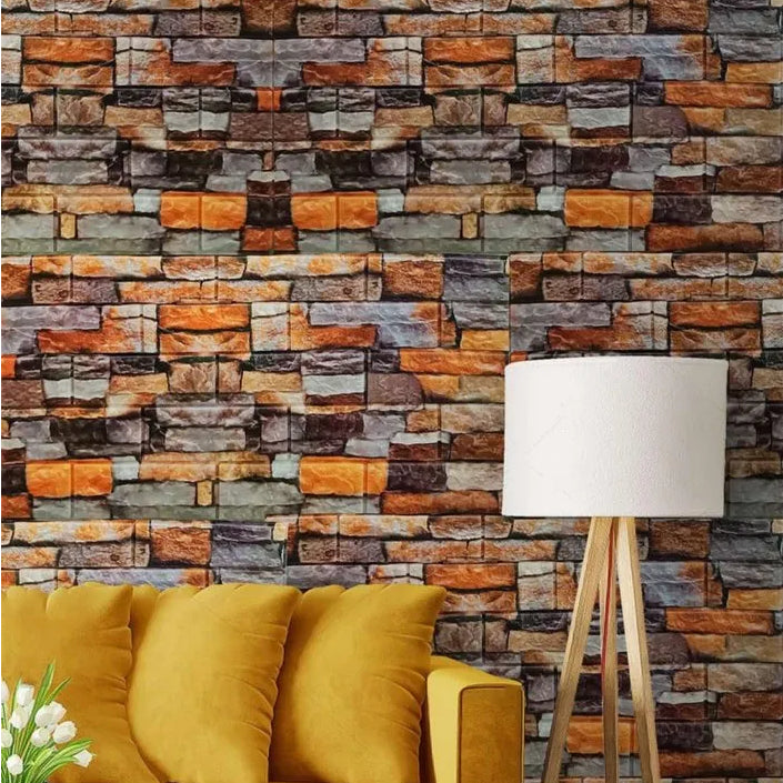 3D Foam Panel B series Brick Pattern