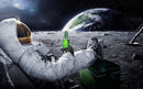 Astronaut Chilling on Moon  wall covering