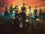 The Fast Saga Cast Customised Wallpaper for wall
