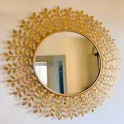 String Of Leaves Wall Mirror